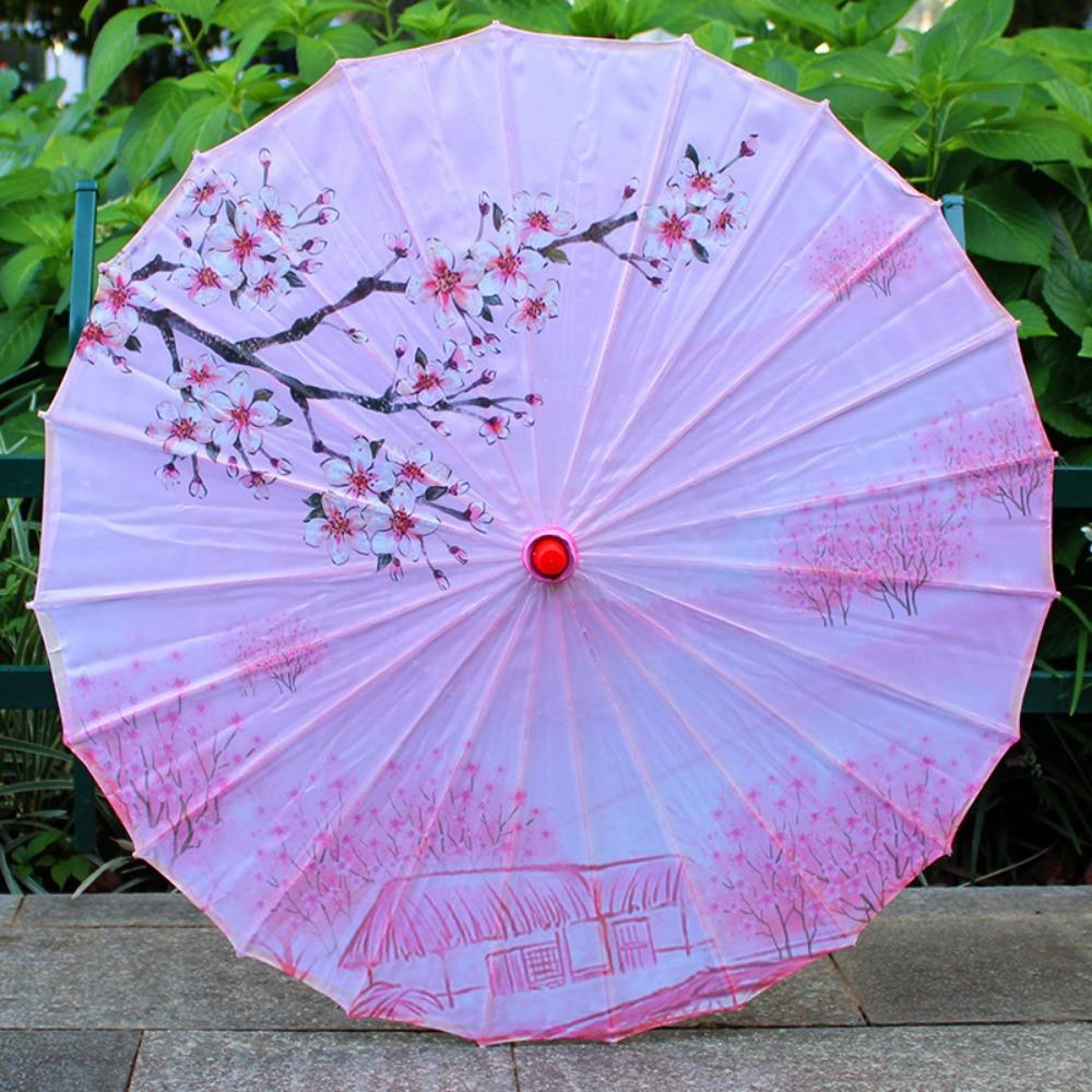 Chinese Antique Style Oiled Paper Umbrella 56cm 10 Colors Costumes Photography Umbrella Decorative Umbrella