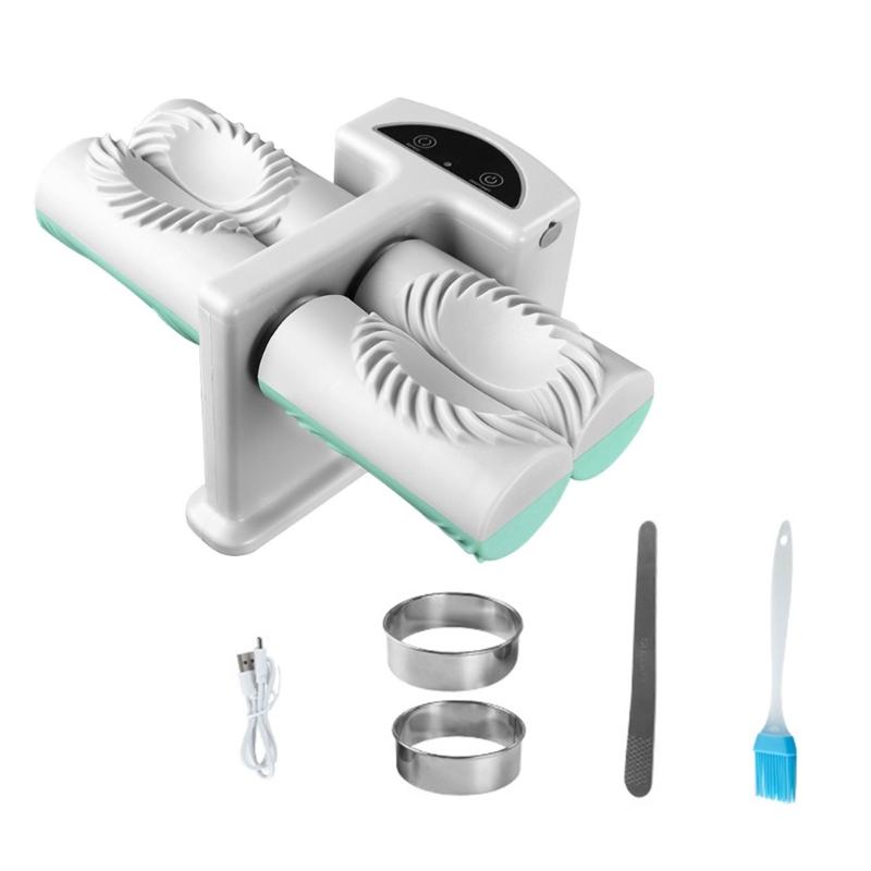 Macchina Elettrica Automatica per Ravioli a Doppia Testa Stampo Set Rapido per Ravioli Domestico Macchina Elettrica per Ravioli