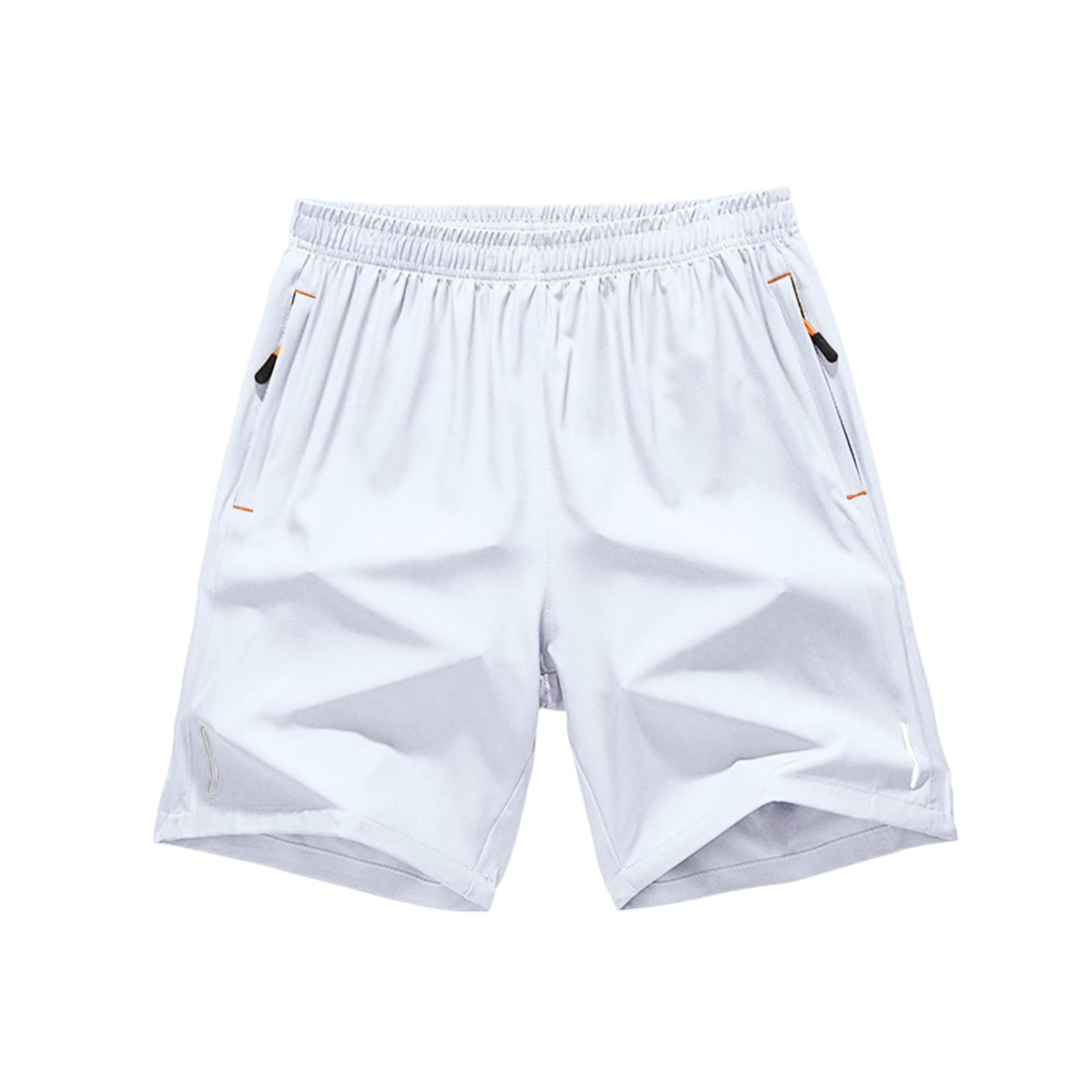 Men s Casual -Weave Drawstring Shorts XL белый