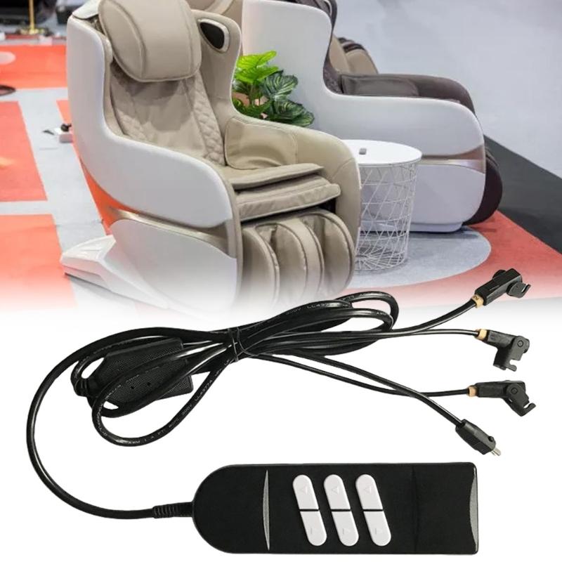 6 Key Electric Lift Hand Controllers Three Control Adjustable Height Angles Motorized Lift Remote ABS for Sofa Recliner
