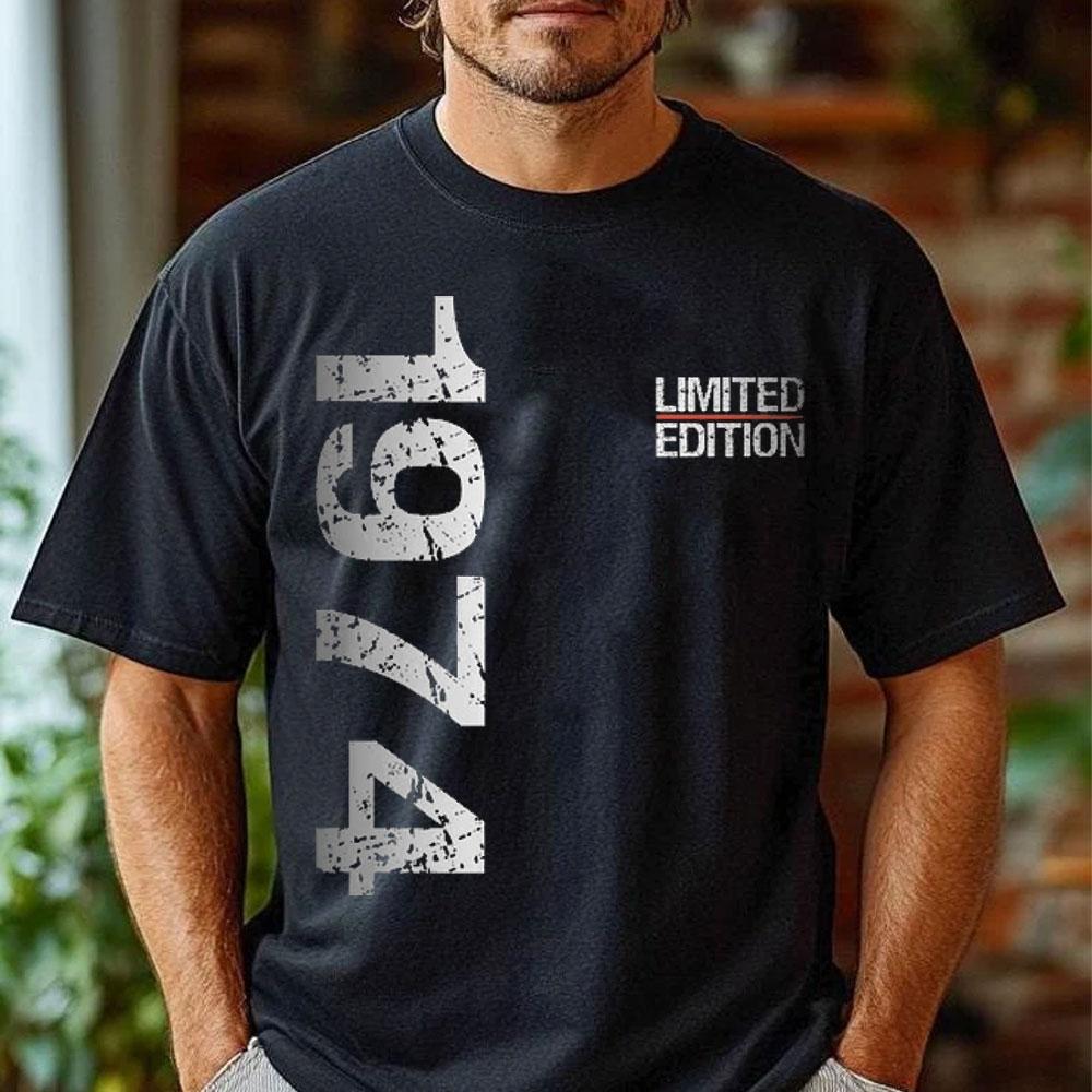 Men Gifts Birthday Man Tees Limited Edition Year 1974 Gift for 2025 Premium Cotton Tee Vintage Shirt Streetwear Graphic T Shirts
