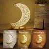 LED Night Light Star Moon Crystal  Atmosphere Light Bedroom Creative Bedlight Decorative Desk Lamp Rechargeable 3 Color Light