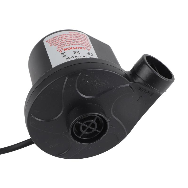 12V DC Elektrikli Hava Pompası Şişirici, Şişirilebilirler için 3 Başlıkla Yatak Sal Yatak Tekne