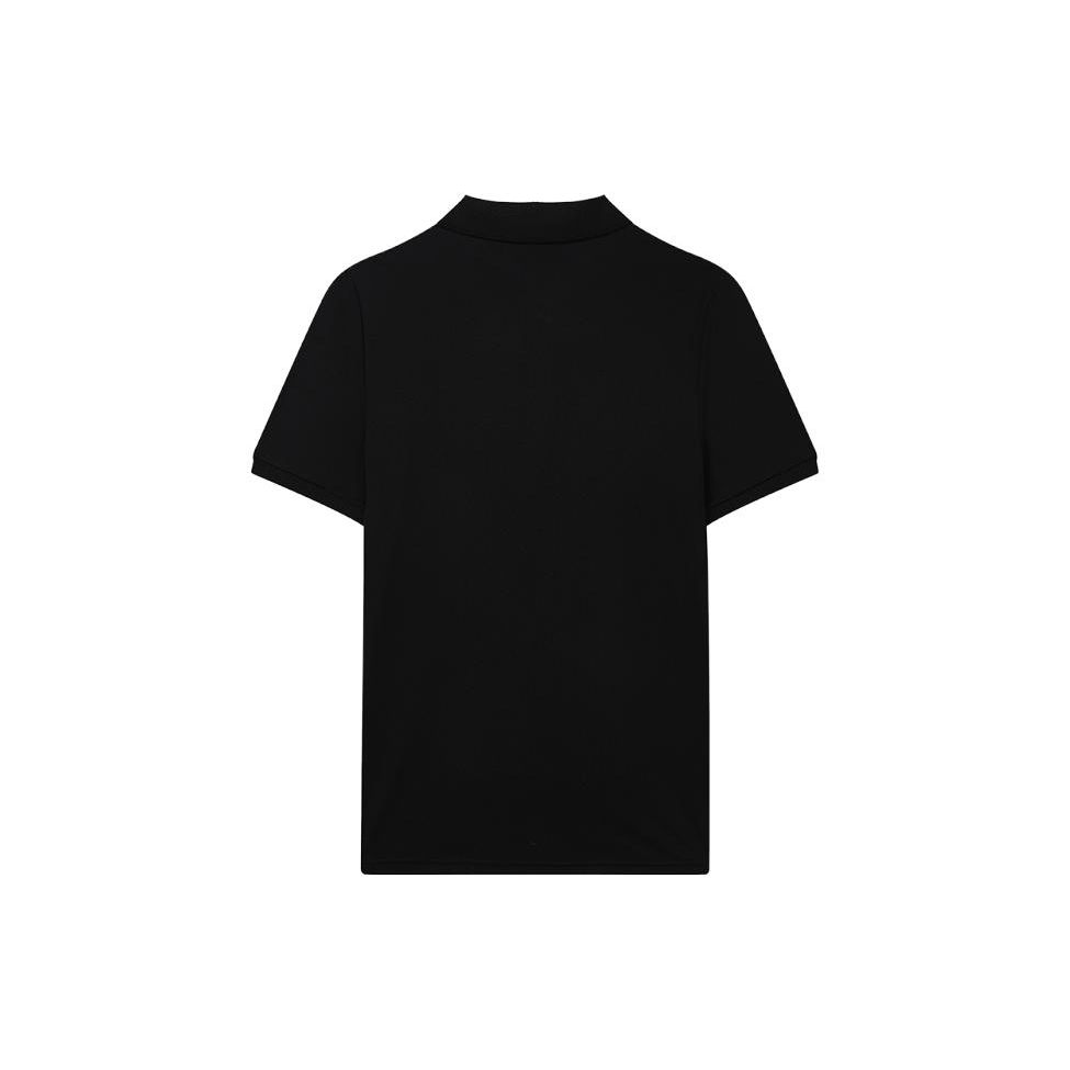 FILA Logo Embroidered Pullover Short Sleeve Polo Shirt Men Polo Shirts Black F11M328107GBK