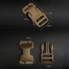 2Pcs Buckles Side Release Buckle Quick Attach Surface Mount CS Hunting Gear Airsoft Vest Modular Attachment Point