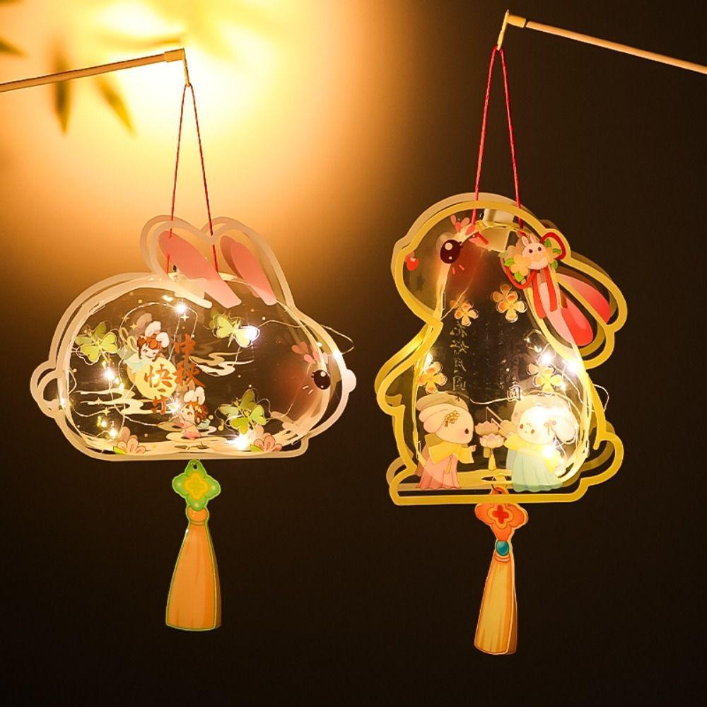 Glowing Rabbit Lantern Luminous Handheld Luminous Lantern  Chidlren Toy