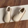Soft-soled Doudou shoes women's 2025 winter new non-slip snow boots fleece warm loafers flat-soled thickened cotton shoes