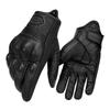 Retro Leather Motorcycle Gloves Summer Motocross Gloves Men Biker Cycling Gloves Touch Screen Motorbike Riding Gloves Black