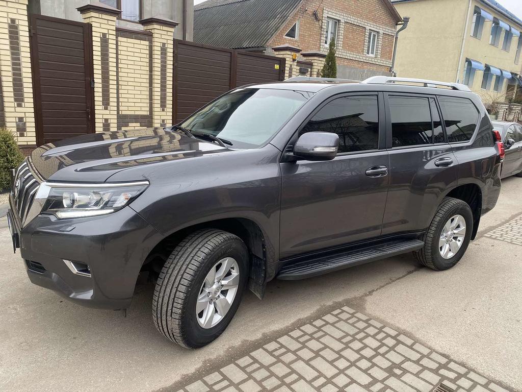 

Рейлінги оригінальний дизайн (Сірі, 2 шт) для Toyota Land Cruiser Prado 150