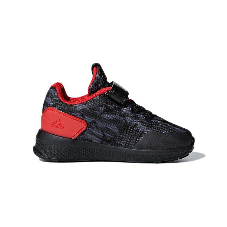 adidas Marvel x RapidaRun EL I Spider-Man Baby Sneakers Black Core-Black Active-Red D97096