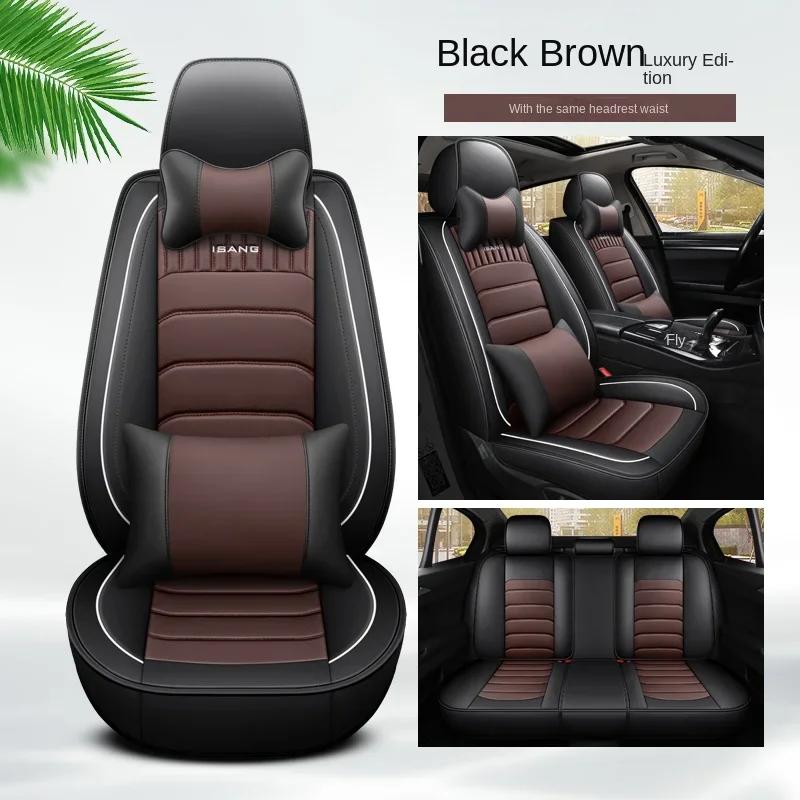 Universal Pu Leather Car Seat Cover for Toyota Corolla Prius Seat Altea Xl Kia Stinger Auto Accessories Interior Details