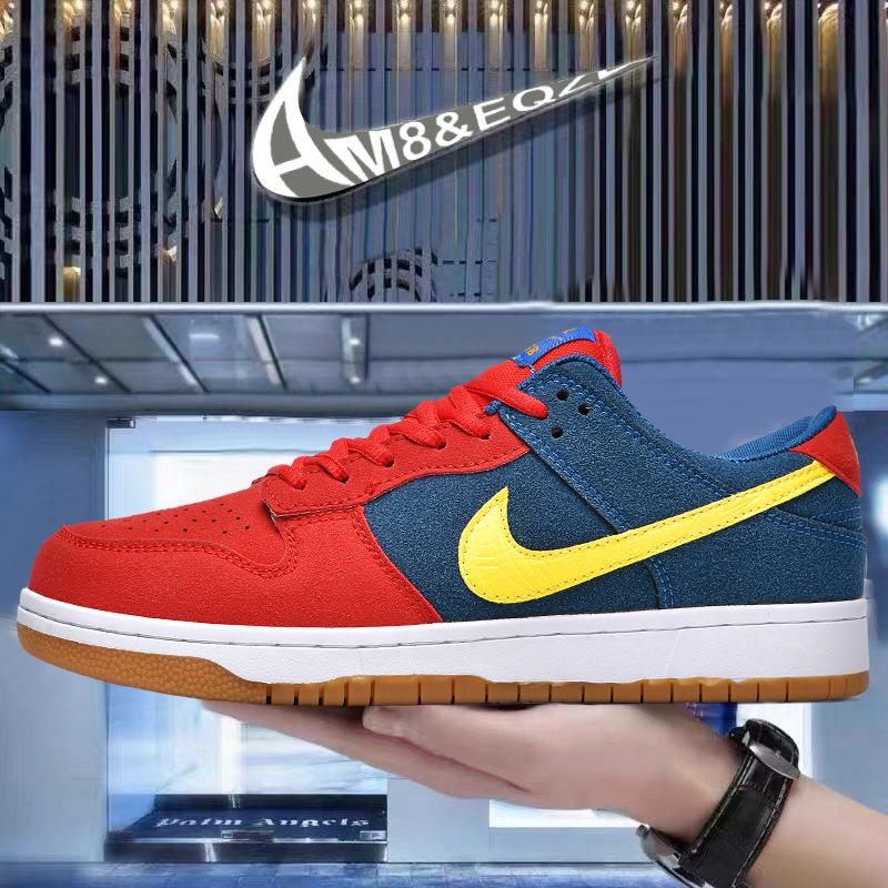 AJ Pánské/Dámské Červeno-Modré Nesourodé SB Nízké Skate & Běžecké Boty