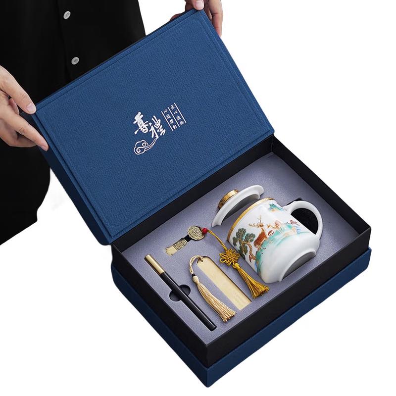 Chinese Ceramic Tea Set Gift Box