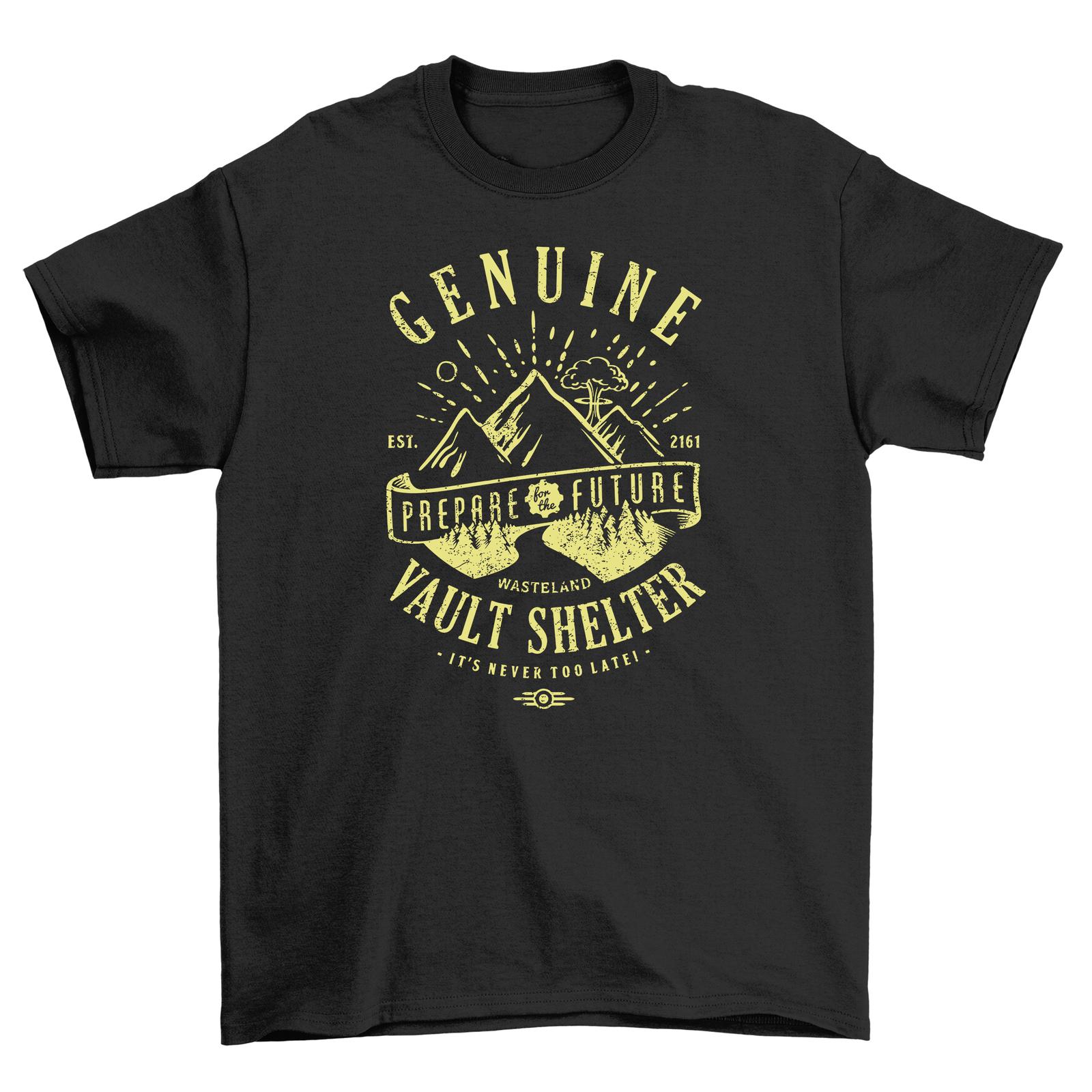 

Genuine Vault Shelter T-Shirt Mens Womens Tees Top - Unleash your inner survivor! 100% cotton, Funny S