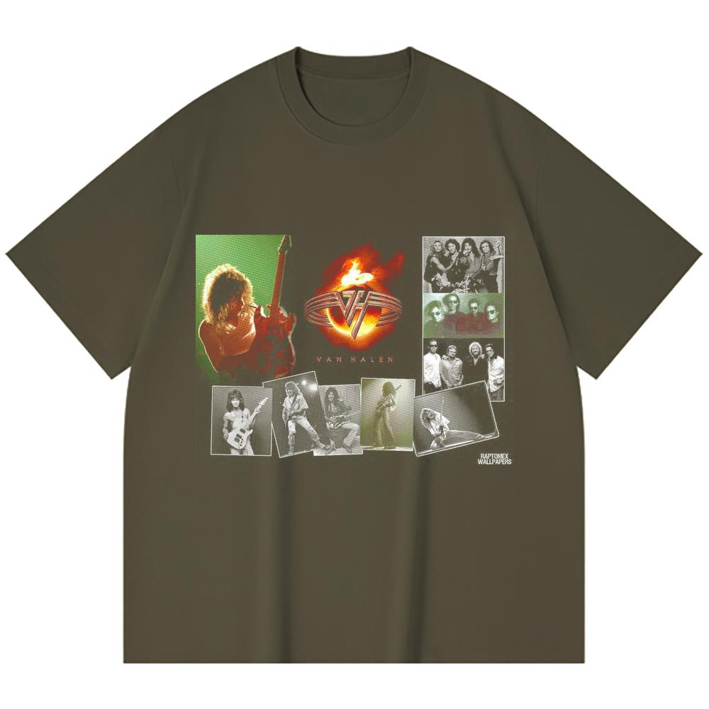 Tricou Heavy Metal 230 Gsm 100% Bumbac Imprimeu Trupă Rock Muzică Populară Tricou Unisex din Bumbac Gros