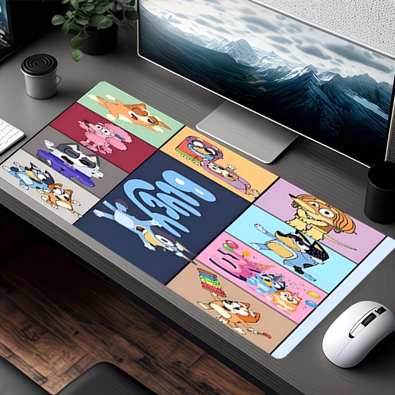 Bluey Print Mouse Pad, for Keyboard Pad Laptop PC Mat for Office Home Use, Desk Decor, Perfect Birthday Gift for Gamers