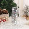 8cm Laser Christmas Balls Pendant Shatterproof Reusable Colorful Christmas Hanging Balls Elegant Plastic Xmas Tree Pendants