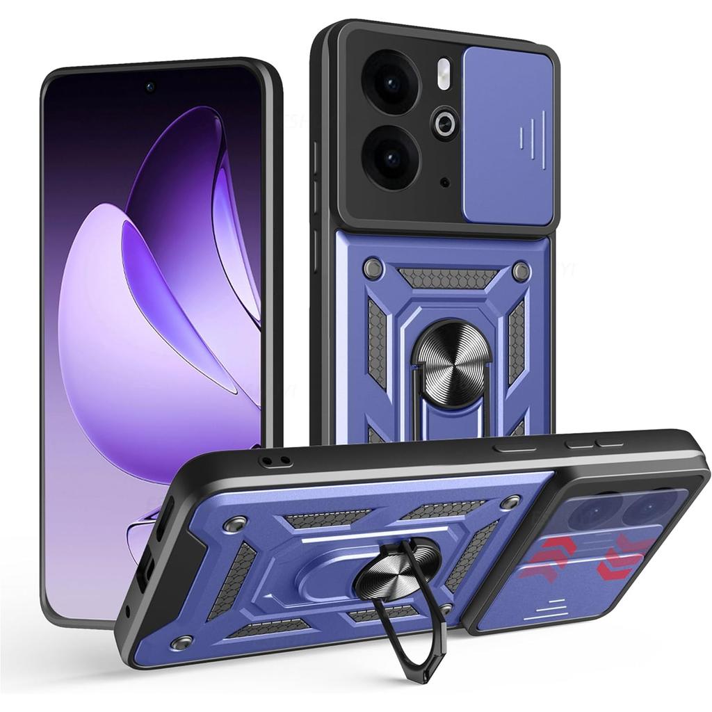 Armor Case Für Realme 14 5G Realme 14T Hülle Linsenschutz Mit Ring Magnetische Halterung Coque Fundas Capa