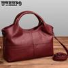 WTEMPO Hochwertige Damentasche, weiche PU-Lederhandtasche, Damen-Umhängetasche, solide Umhängetasche