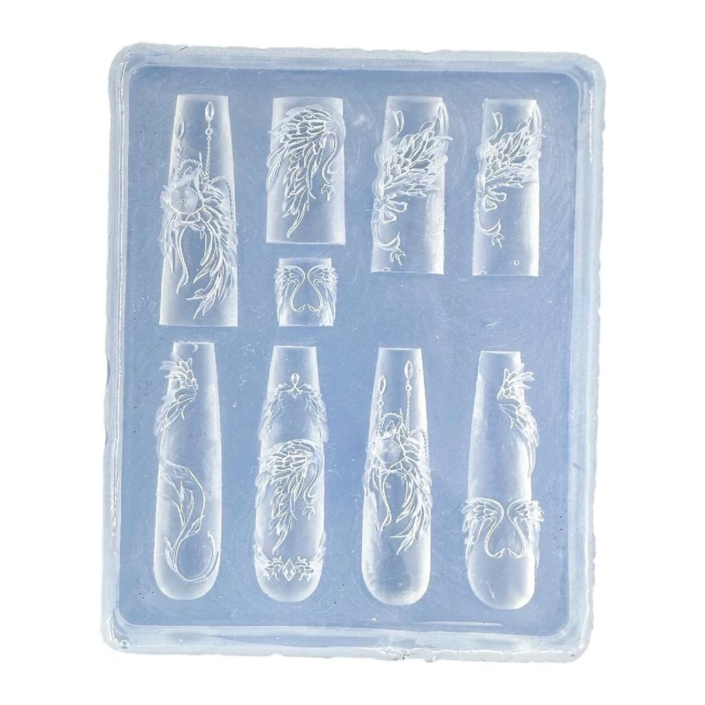 Flexible Nail Art Silicone Molds Create Flower Bowknot Charms For Professional Nail Design And Jewelry Making