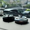 Solar Operated Rotating Vehicle Air Freshener With Natural Fragrances Metal Decors For Automotive Home Use