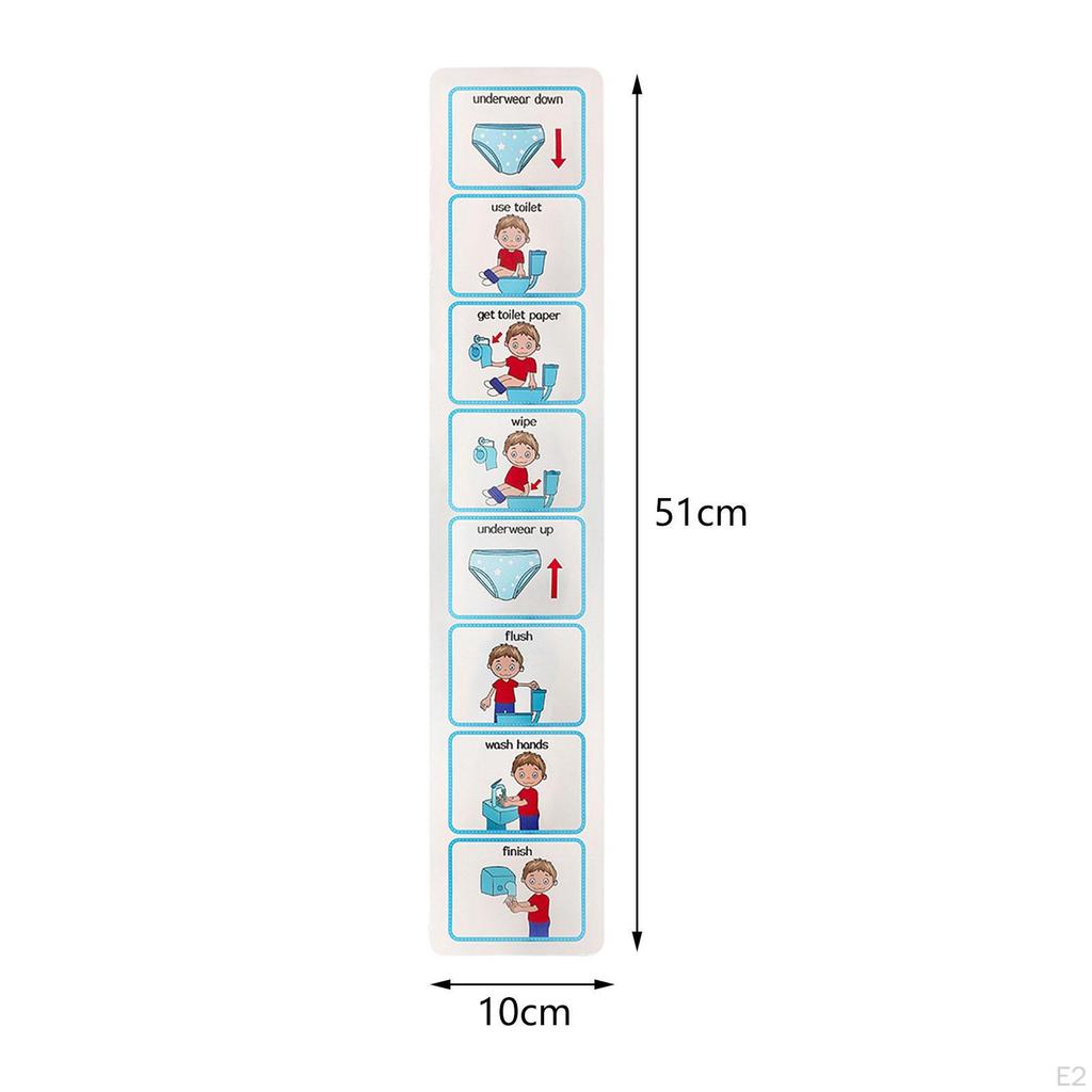 Potty Chart Visual Schedule for Kids, Toilet Training , Wall Planner Kids ,Girls Boys