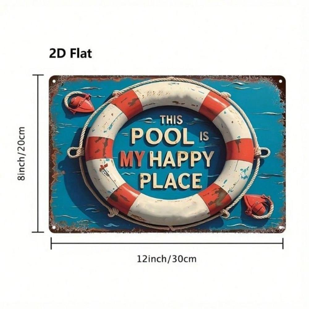 Retro Rectangular Tin Sign Home Garden Decor 20x30 cm