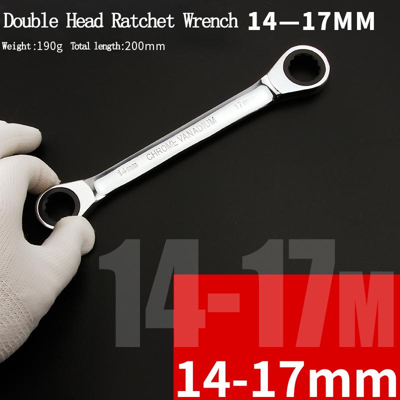

Хром-ванадиевое кольцо с двойной головкой, реверсивный гаечный ключ с трещоткой 8-9-10-12-13-14-15-16-17-18-19 мм, набор гаечных ключей с трещоткой