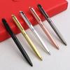 All-Black Engraved Office Metal Ballpoint Pen High-Quality Advertising Gift Pen Rotating Striped Kors Ballpoint Pen