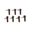 2/5Pcs L16/17Mm Rod End M2 M3 Ball Joint 2/3Mm Black Linkage Rod Ball Head Connector For Diy Rc Gasoline Boat Servo Spare Parts