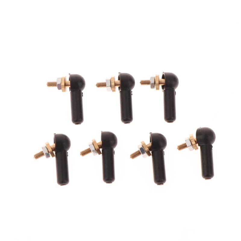 2/5Pcs L16/17Mm Rod End M2 M3 Ball Joint 2/3Mm Black Linkage Rod Ball Head Connector For Diy Rc Gasoline Boat Servo Spare Parts