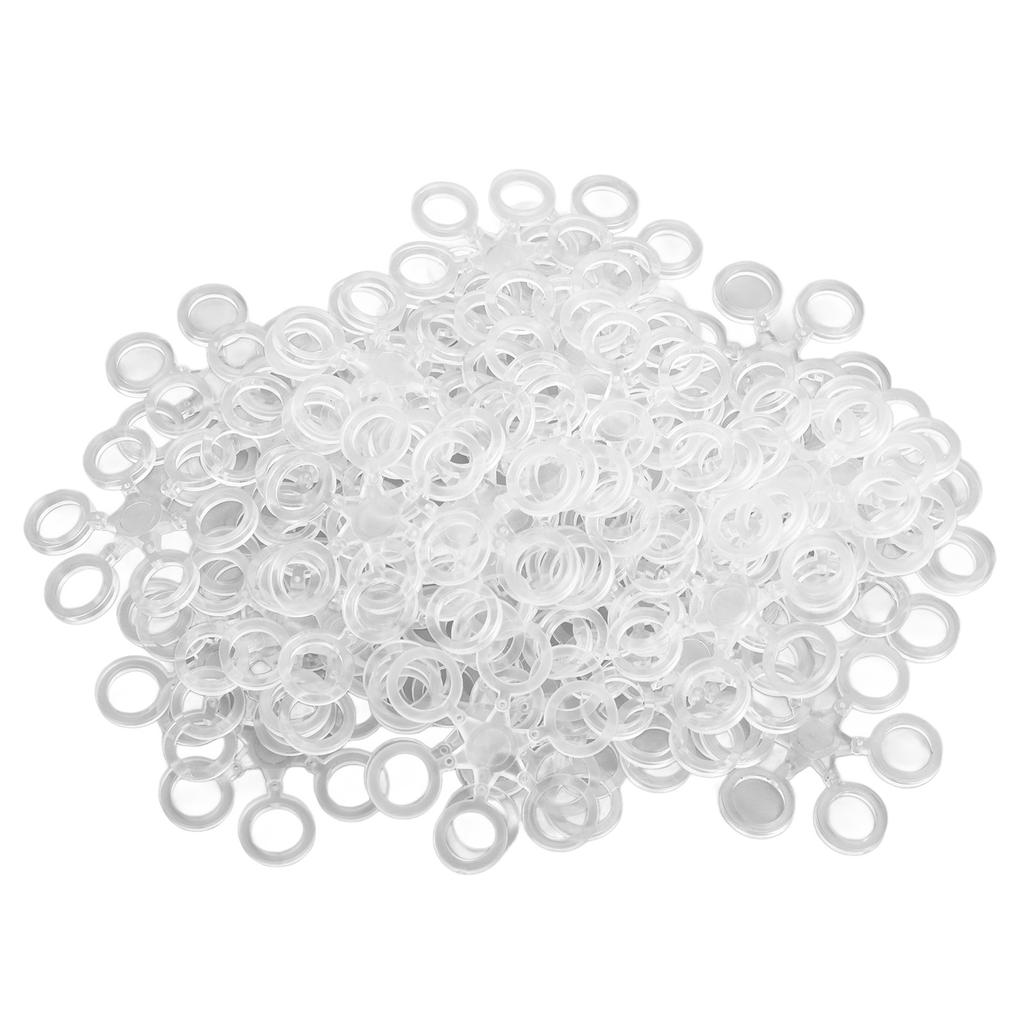 50pcs Round Bait Ring Clear Durable Snowflake European Fishing Pellet Bait Bands For Carp Fishing