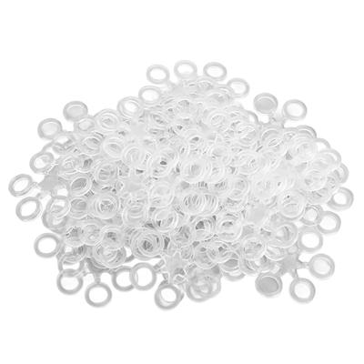 50pcs Round Bait Ring Clear Durable Snowflake European Fishing Pellet Bait Bands For Carp Fishing