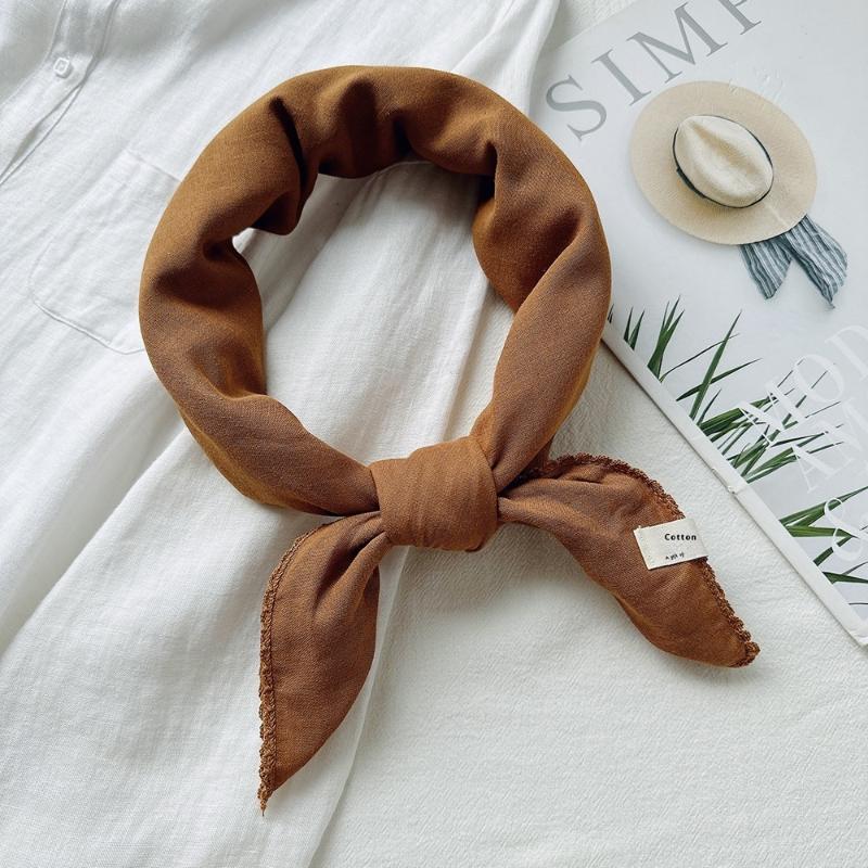 Solid Color Knitted Triangular Scarf Soft Multi-Functional Headscarf Coldproof Windproof Neck Warmer Autumn And Winter