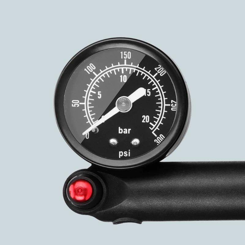 300Psi High Pressure Shock Pumps Portable Bike Shock Pumps Front Fork Pumps with Gauge Bike Suspension Pumps Shock Absorbers