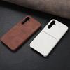 Card Slot Sheepskin Leather Texture Case For Samsung S26 S25 S24 S23 Ultra A55 A35 A15 A54 A34 Wallet Thin Hard PC Armor Cover