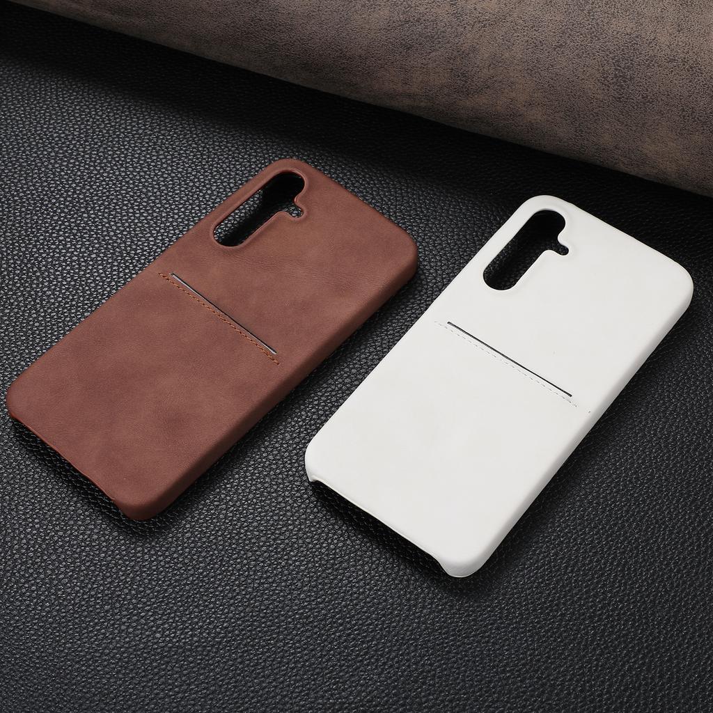 Card Slot Sheepskin Leather Texture Case For Samsung S26 S25 S24 S23 Ultra A55 A35 A15 A54 A34 Wallet Thin Hard PC Armor Cover