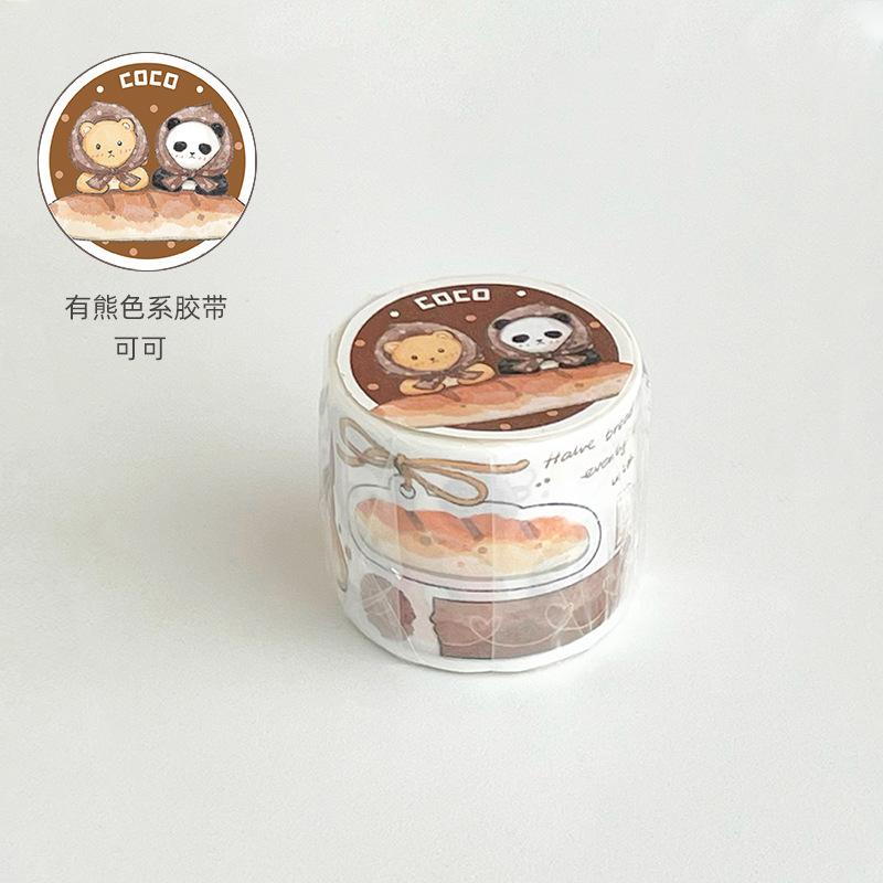 1pcs/1lot Decorative Adhesive Tapes Munchkin's Teeth Bear Masking Tapes Scrapbooking DIY Paper Japanese Stickers
