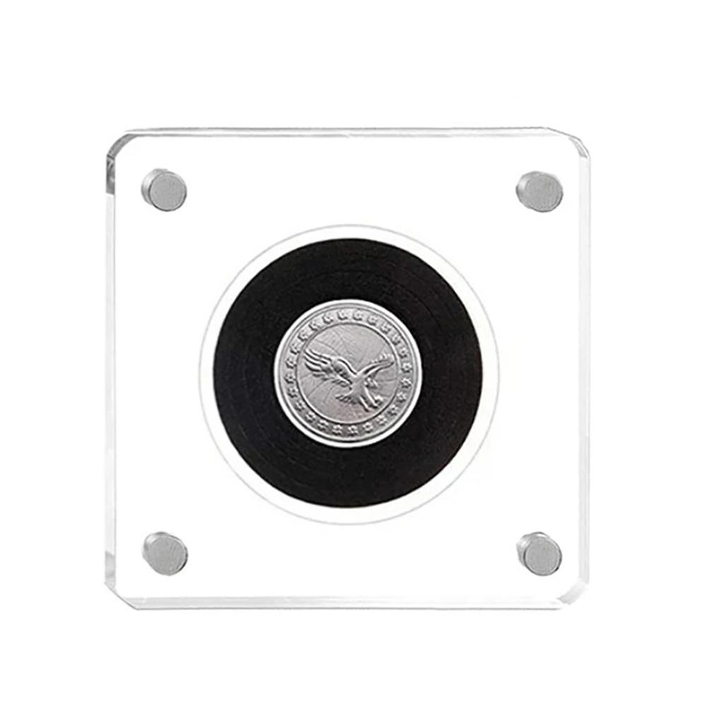 Acrylic Coin Display Frame 16/20/25/27/30/35/40/46mm Commemorative Coin Case Challenge Silver Dollar Coin Holder Storage Box