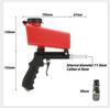 Pneumatischer Sandstrahler für Kompressor, Entfernt Farbe, Flecken, Rost & Reinigt Oberflächen(rot) Handgehaltene Sandstrahlpistole Tragbar