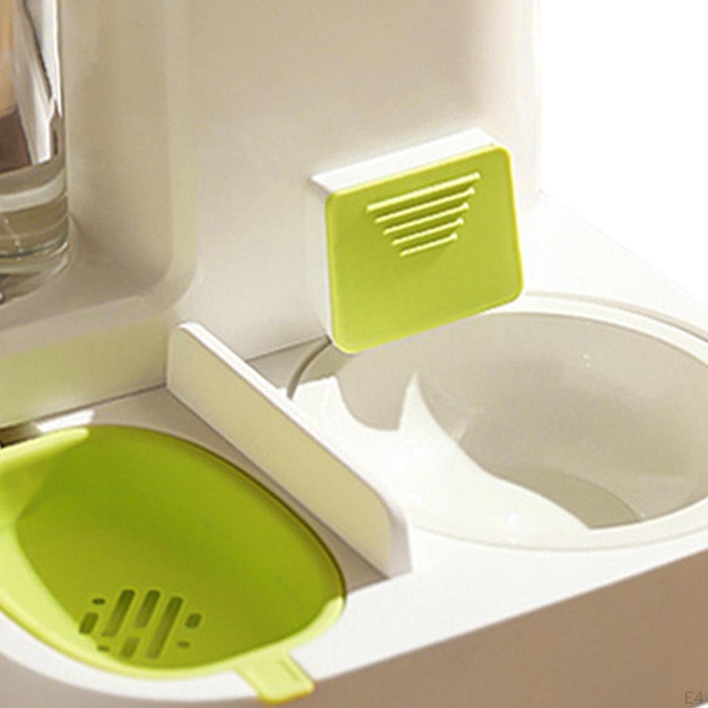 Automatic Cat Feeder Detachable Bowl Feeding Station Pet Supplies Container Portable and