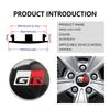 4pcs Car Badge Wheel Center Hub Cap Cover Accessories Auto Styling For Toyota Crown Land Cruiser RAV4 Camry Yaris Corolla Prius