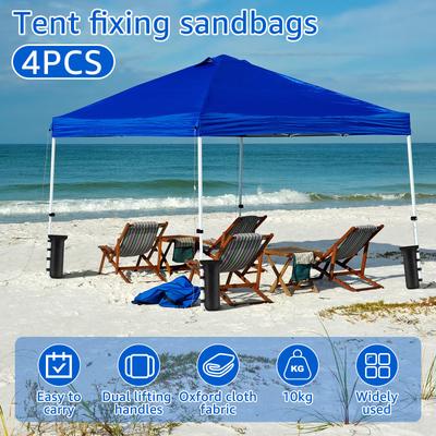 4Pcs Tent Sandbag Oxford Cloth Empty Weighting Sand Bag Outdoor Garden Camping Canopy Windproof Fixed Sandbag Tent Accessories