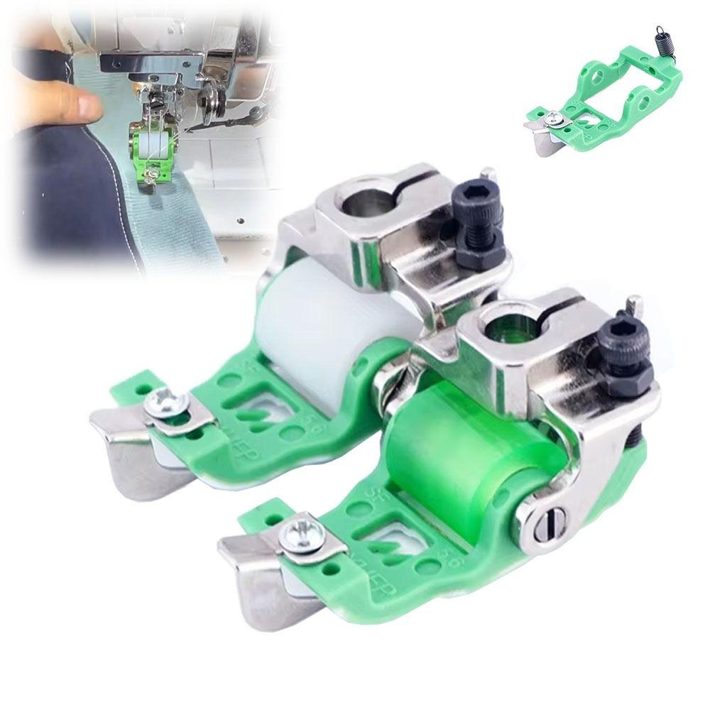 3 Needle 5 Thread Roller Presser Foot Plastic Adjustable Sewing Machine Roller Presser Foot No Cloth Eating Sewing Presser Foot