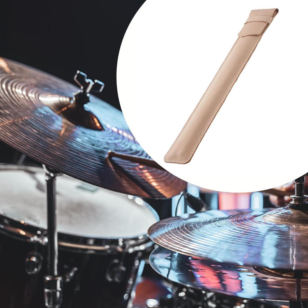 Drumsticks Storage Bag Drumstick Holder Protector Leather Case Musical Instrument for