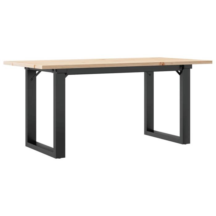 VidaXL Table Basse Cadre en O, Table d'Appoint, Bout de Canapé, Meuble de Salon Salle de Séjour, 90x40x45 cm Bois de Pin 3282664
