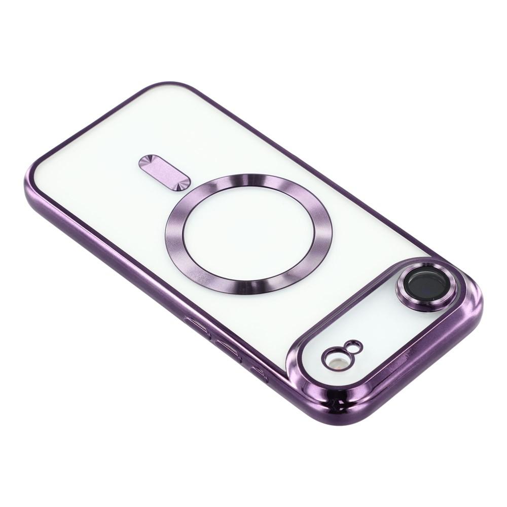For iPhone 17 Air Magnetic Case WANLONFENG Electroplated TPU Cover with Lens Film+2Pcs Tempered Glass