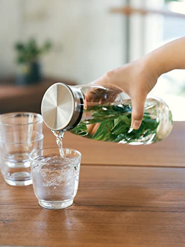 KINTO UNITEA Cold Brew Carafe, 1.1L, Dishwasher and Microwave Safe, Gift, 21722