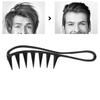 Professional Wide Tooth Hair Detangler AntiStatic Hair Detangling Comb Salon Styling Comb(Black )