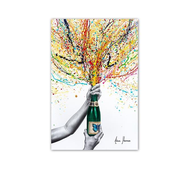 

Colorful Art Prints Canvas Painting Never Let Go Piano Ballet Dancer Posters Wall Art Boombox Beats Pictures For Room Home Decor 21cm×30cm NoFrame